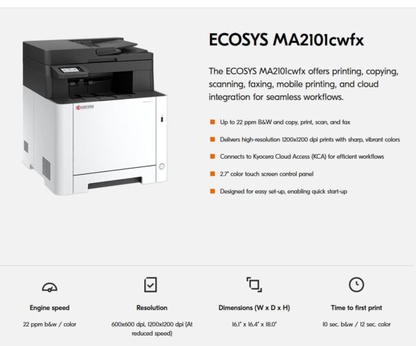 Kyocera ECOSYS MA2101cwfx [110C222US0]