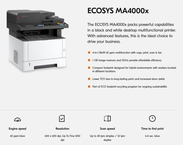 Kyocera ECOSYS MA4000x [110C142US0]