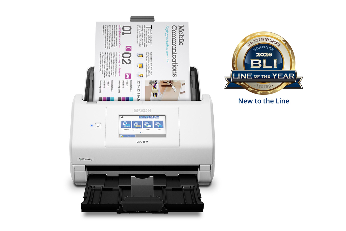 Epson DS-785W High-Speed Wireless Desktop Document Scanner (B11B288201)