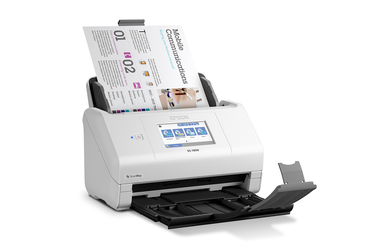 Epson DS-785W High-Speed Wireless Desktop Document Scanner (B11B288201) - Image 8